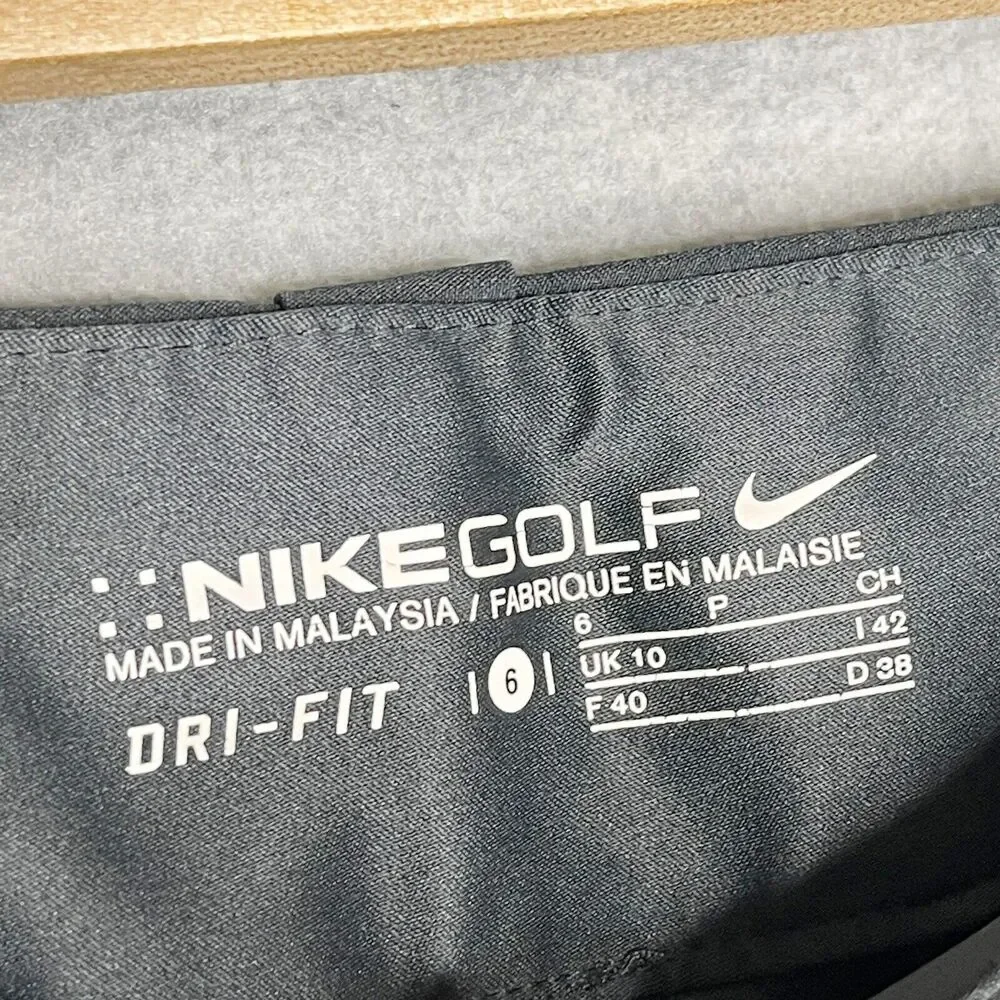 Nike Golf Shorts Size 6 Womens Dri Fit Black 5” Inseam Athletic 256863 Ladies - Picture 2 of 6